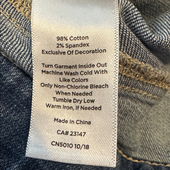 3 for $10 | Talbots Denim Skirt with Floral Embroidery - Picture 6 of 6